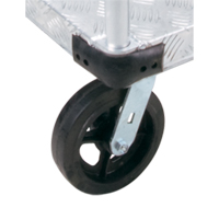 Aluminum Platform Truck, 24" W x 36" L, 2000 lbs. Cap., Mold-on Rubber Wheels Industrial Sales