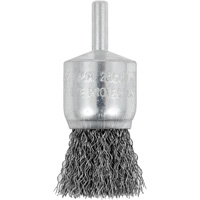 Brosse coupelle sertie mont&eacute;e sur tige, 1", Fils 0,012", Tige 1/4" Industrial Sales