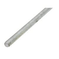 Tige filet&eacute;e, 1/4"-20, 36" lo, Galvanis&eacute;, Grade Calibre 2 Industrial Sales