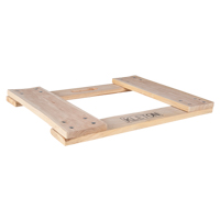 Hardwood Dolly Frame, Not Included Wheels, 900 lbs. Capacity, 18" W x 24" D x 1.5" H Industrial Sales