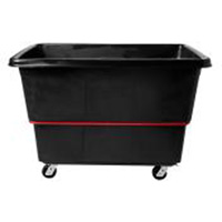 Heavy-Duty Utility Truck, Black Recycled Plastic, 59"/34-5/8" L x 34"/59-1/64" W x 42-1/16"/42-7/8" H, 27 cu. ft. Volume, 1200 lbs. Capacity Industrial Sales