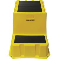 Escabeaux emboîtables industriels, 2 marches, 32-3/4" x 25-3/4" x Hauteur 20-1/2" Industrial Sales
