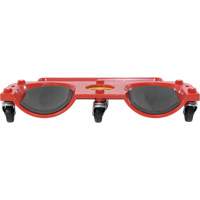 Socle roulant pour les genoux, Plastique, Rouge, Capacit&eacute; 350 lb Industrial Sales