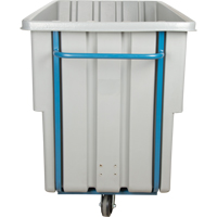 Chariot basculeur en acier, Poly&eacute;thyl&egrave;ne, 1,1 vg³, Capacit&eacute; de charge de 1250 lb Industrial Sales