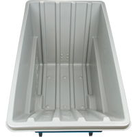 Chariot basculeur en acier, Poly&eacute;thyl&egrave;ne, 1,1 vg³, Capacit&eacute; de charge de 1250 lb Industrial Sales