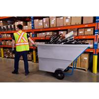 Tilt Truck, Polyethylene, 1.1 cu. yd., 1250 lbs. Load Capacity Industrial Sales