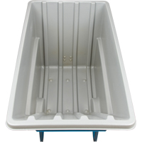 Chariot basculeur en acier, Poly&eacute;thyl&egrave;ne, 1,1 vg³, Capacit&eacute; de charge de 2000 lb Industrial Sales