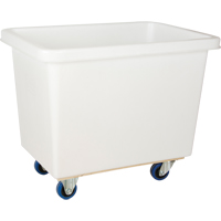 Tapered Wall Box Truck, White Polyethylene, 37" L x 26" W x 31" H, 9 cu. ft. Volume, 600 lbs. Capacity Industrial Sales
