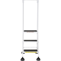 &eacute;chelles Stop-Step, 3 marches, Largeur de la marche 16", Hauteur de la plateforme 28-11/16", Acier Industrial Sales