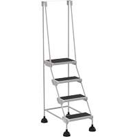 &eacute;chelles Stop-Step, 4 marches, Largeur de la marche 16", Hauteur de la plateforme 38-3/16", Acier Industrial Sales