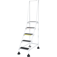 &eacute;chelles Stop-Step pour travaux l&eacute;gers, 5 marches, Largeur de la marche 16", Hauteur de la plateforme 47-11/16", Acier Industrial Sales