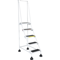 &eacute;chelles Stop-Step pour travaux l&eacute;gers, 5 marches, Largeur de la marche 16", Hauteur de la plateforme 47-11/16", Acier Industrial Sales