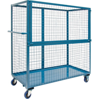 Wire Mesh Stock Truck, Steel, 24" x 55" x 36", 1200 lbs. Capacity Industrial Sales