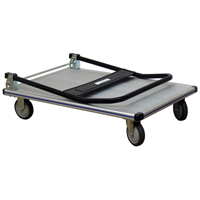 Folding Handle Platform Truck, Aluminum, 550 lbs., 35-1/2" L x 24" W, 35-1/2" High Industrial Sales
