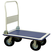 Folding Handle Platform Truck, Steel, 660 lbs., 35" L x 23" W, 43.5" High Industrial Sales