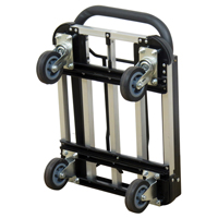 Folding Handle Platform Truck, Aluminum, 300 lbs., 28" L x 16" W, 37.75" High Industrial Sales