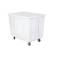 Box Truck, White Polyethylene, 46" L x 34" W x 40" H, 25 cu. Ft. Volume, 600 lbs. Capacity Industrial Sales