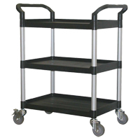 Chariot utilitaire, 3 tiers, 33-1/2" x 39-3/8" x 19", Capacit&eacute; 300 lb Industrial Sales