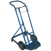 Chariot professionnel CC-1 pour bouteille de gaz, Roues Caoutchouc moul&eacute;, Base de 9" la x 7-1/4" lo, 250 lb Industrial Sales