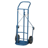 Chariot professionnel CC-1 pour bouteille de gaz, Roues Caoutchouc moul&eacute;, Base de 9" la x 7-1/4" lo, 250 lb Industrial Sales