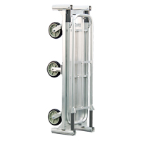 Aluminum U-Boat Folding Bulk Delivery Cart, 18" W x 61" L, 1200 lbs. Cap., Polyurethane Wheels Industrial Sales