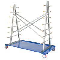 A-Frame Bar & Pipe Cart, Steel, 36-3/4" W x 73-3/4" D x 72-1/2" H, 2000 lbs. Capacity Industrial Sales