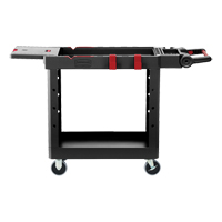 Heavy-Duty Adaptable Utility Cart, 2 Tiers, 17-3/4" x 36" x 46-1/5", 500 lbs. Capacity Industrial Sales