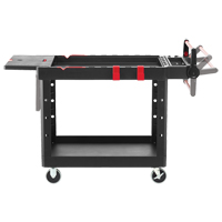 Heavy-Duty Adaptable Utility Cart, 2 Tiers, 25-1/5" x 36" x 51-1/2", 500 lbs. Capacity Industrial Sales