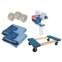 Moving Kit, Wood Frame, 18" W x 30" L, 1000 lbs. Capacity Industrial Sales