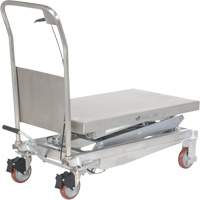 Manual Hydraulic Scissor Lift Table, 35-1/2" L x 20" W, Partial Stainless Steel, 800 lbs. Capacity Industrial Sales