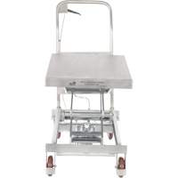 Manual Hydraulic Scissor Lift Table, 35-1/2" L x 20" W, Partial Stainless Steel, 800 lbs. Capacity Industrial Sales