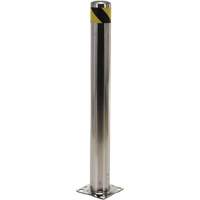 Butoir de s&eacute;curit&eacute;, Acier inoxydable, 42" h x 8" la, Argent Industrial Sales