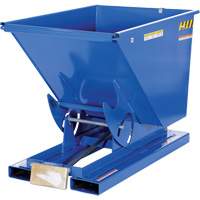 Conteneur autobasculeur, Acier, 1/2 vg³, Bleu Industrial Sales