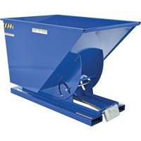 Conteneur autobasculeur, Acier, 1 vg³, Bleu Industrial Sales
