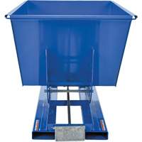 Conteneur autobasculeur, Acier, 1 vg³, Bleu Industrial Sales