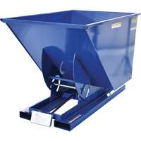Conteneur autobasculeur, Acier, 1 vg³, Bleu Industrial Sales