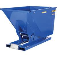 Conteneur autobasculeur, Acier, 1-1/2 vg³, Bleu Industrial Sales