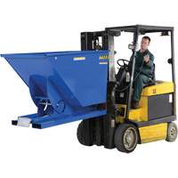 Conteneur autobasculeur, Acier, 1-1/2 vg³, Bleu Industrial Sales