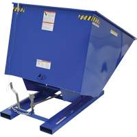Conteneur autobasculeur, Acier, 2 vg³, Bleu Industrial Sales