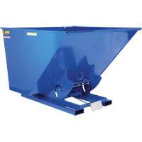 Conteneur autobasculeur, Acier, 2-1/2 vg³, Bleu Industrial Sales
