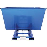Conteneur autobasculeur, Acier, 2-1/2 vg³, Bleu Industrial Sales