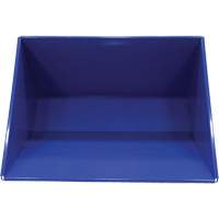 Conteneur autobasculeur, Acier, 3 vg³, Bleu Industrial Sales