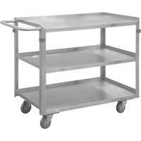 Chariot avec tablettes de calibre industriel, 3 Tiers, 16-3/4" la x 34" h x 30-7/16" p, Capacit&eacute; 600 lb Industrial Sales