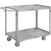 Chariot avec tablettes de calibre industriel, 2 Tiers, 16-3/4" la x 34" h x 36-7/16" p, Capacit&eacute; 600 lb Industrial Sales