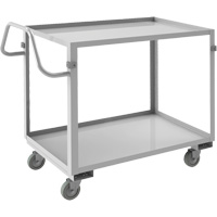 Chariot avec tablettes de calibre industriel, 2 Tiers, 22-1/2" la x 36-1/2" h x 42-7/16" p, Capacit&eacute; 600 lb Industrial Sales