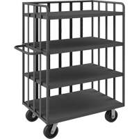Open Portable Shelf Cart, 4 Tiers, 31-1/8" W x 57-1/2" H x 56-1/8" D, 3600 lbs. Capacity Industrial Sales