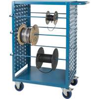 Mobile Wire Spool Cart, Steel, 6 Rod, 21" W x 48" H x 38" D, 1200 lbs. Capacity Industrial Sales
