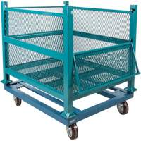 Dolly for Open Mesh Container, 40.5" W x 34-1/2" D x 10" H, 3000 lbs. Capacity Industrial Sales