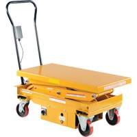 DC Powered Hydraulic Scissor Lift Elevating Cart, Steel, 39-3/4" L x 20-1/2" W, 1000 lbs. Capacity Industrial Sales