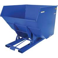 Conteneur autobasculeur, Acier, 4 vg³, Bleu Industrial Sales